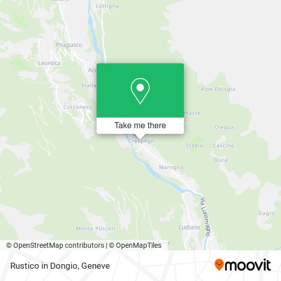 Rustico in Dongio map
