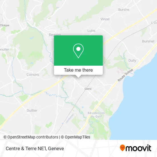 Centre & Terre NE'l map