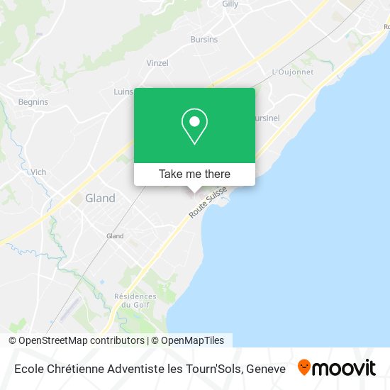 Ecole Chrétienne Adventiste les Tourn'Sols map