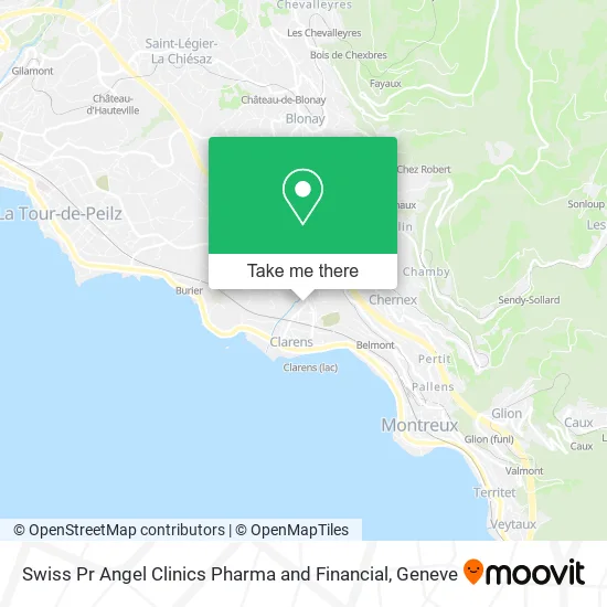 Swiss Pr Angel Clinics Pharma and Financial map