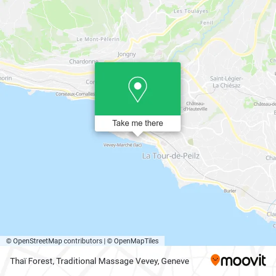 Thaï Forest, Traditional Massage Vevey map