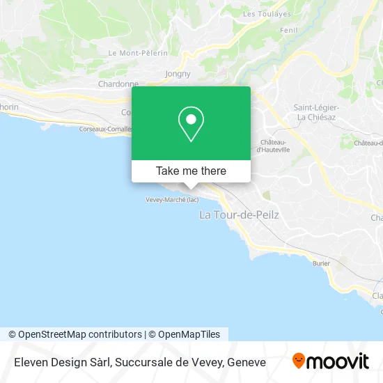 Eleven Design Sàrl, Succursale de Vevey map
