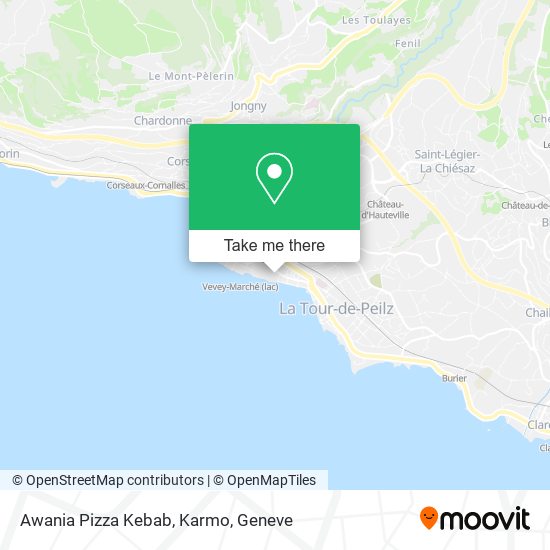 Awania Pizza Kebab, Karmo map