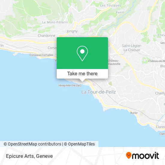 Epicure Arts map
