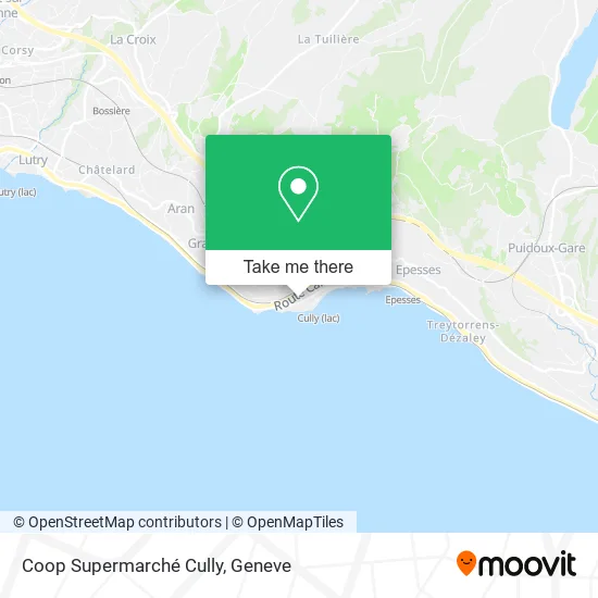 Coop Supermarché Cully map