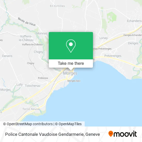Police Cantonale Vaudoise Gendarmerie map