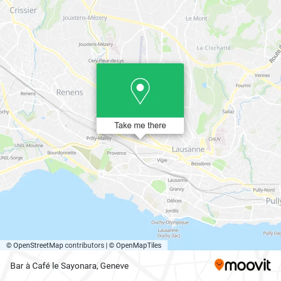 Bar à Café le Sayonara map