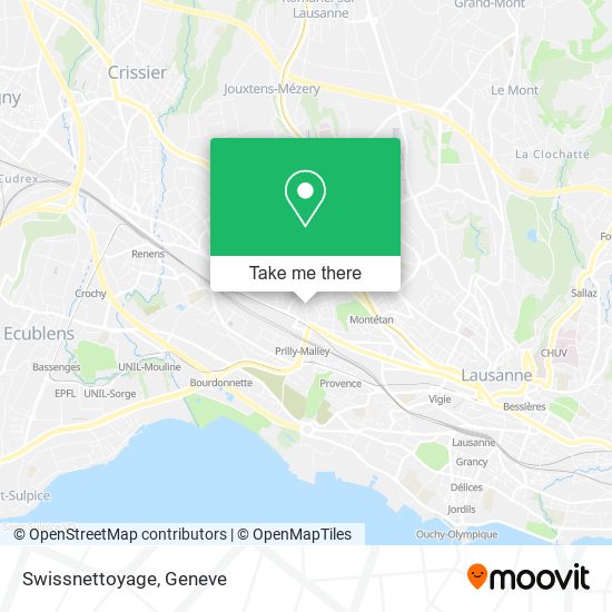 Swissnettoyage map
