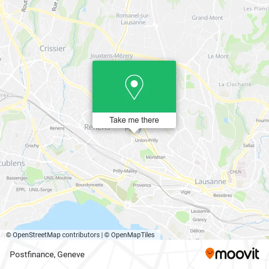 Postfinance map