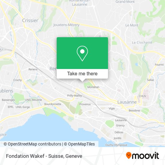 Fondation Wakef - Suisse map