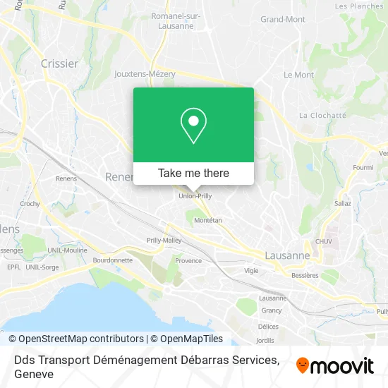 Dds Transport Déménagement Débarras Services map