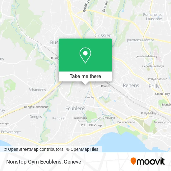 Nonstop Gym Ecublens map