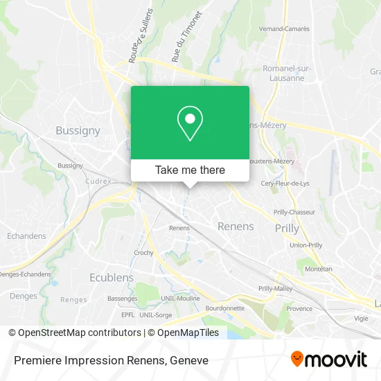 Premiere Impression Renens plan