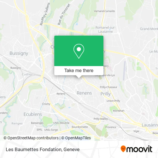 Les Baumettes Fondation map