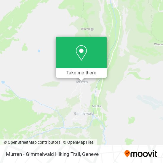 Murren - Gimmelwald Hiking Trail plan