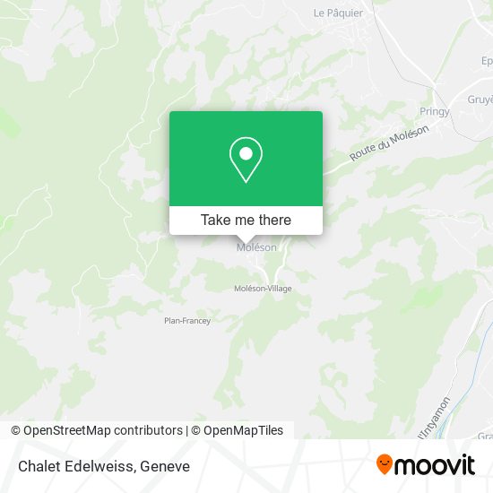 Chalet Edelweiss map