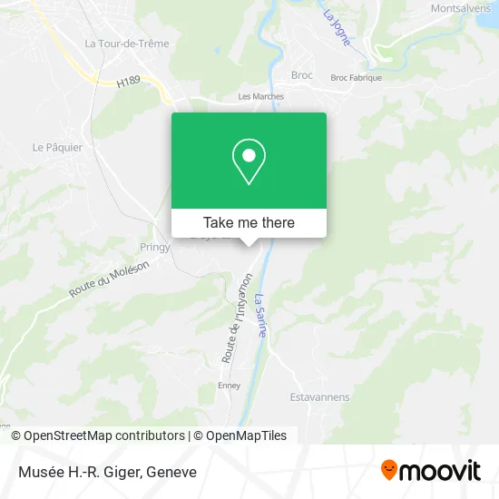 Musée H.-R. Giger map