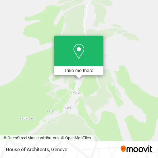House of Architects map