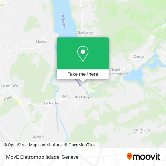 MovE Eletromobilidade map