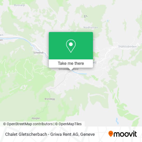 Chalet Gletscherbach - Griwa Rent AG map