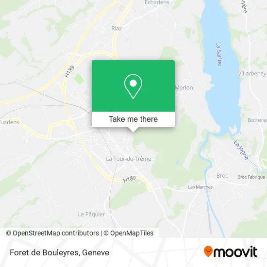 Foret de Bouleyres map