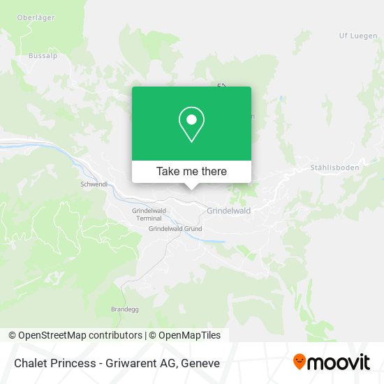 Chalet Princess - Griwarent AG map