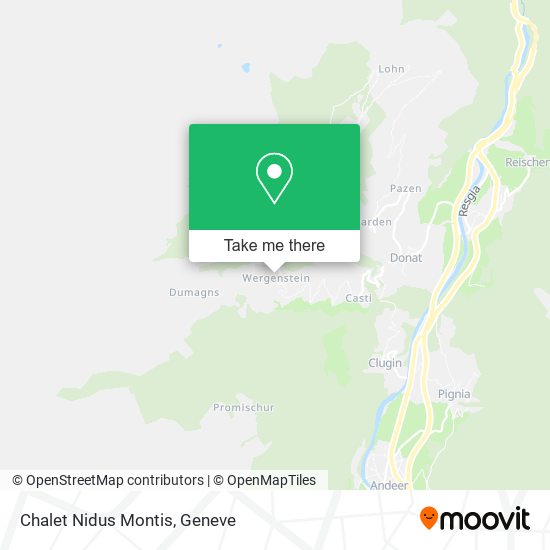 Chalet Nidus Montis map