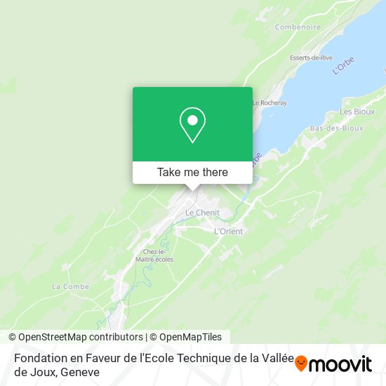 Fondation en Faveur de l'Ecole Technique de la Vallée de Joux map