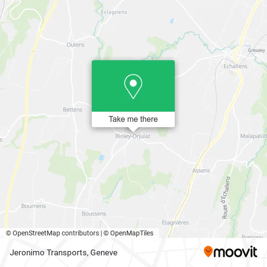Jeronimo Transports map