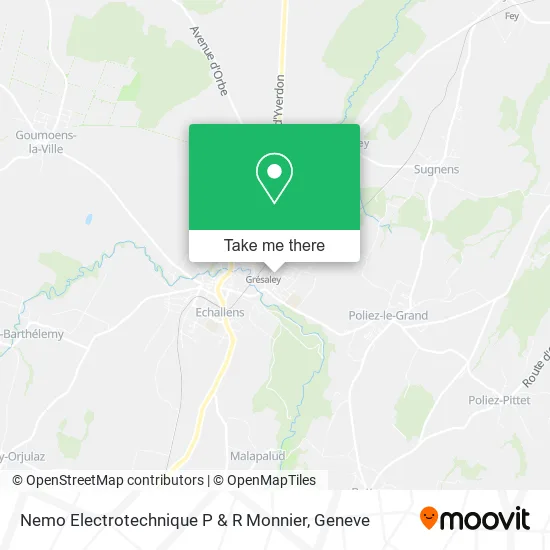 Nemo Electrotechnique P & R Monnier map
