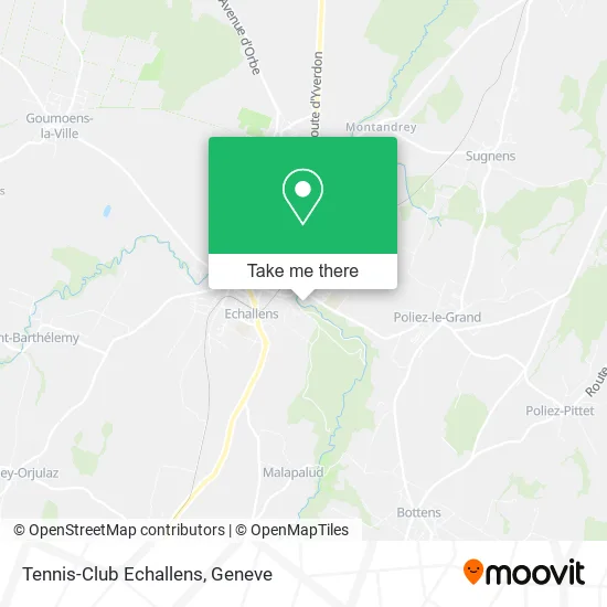Tennis-Club Echallens map