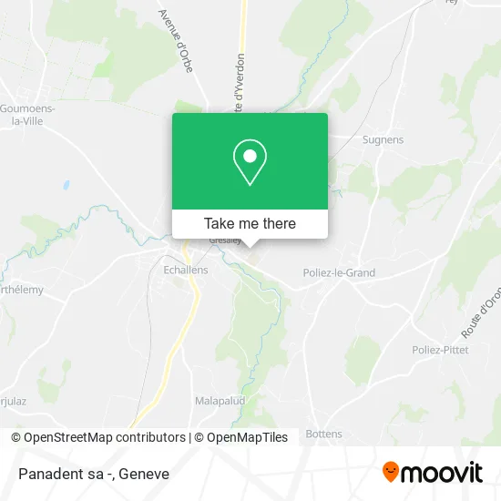 Panadent sa - map