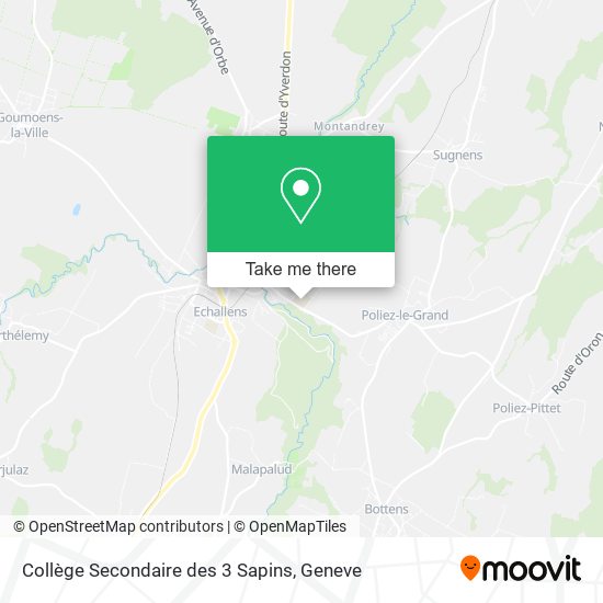 Collège Secondaire des 3 Sapins map