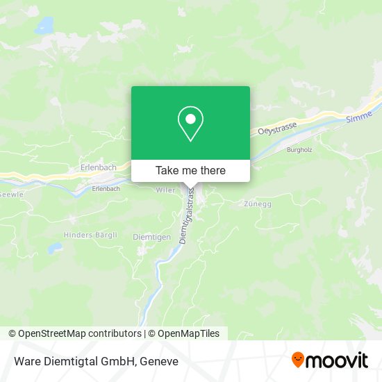 Ware Diemtigtal GmbH map