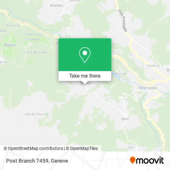 Post Branch 7459 map