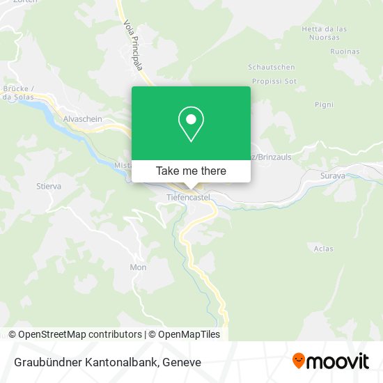 Graubündner Kantonalbank map