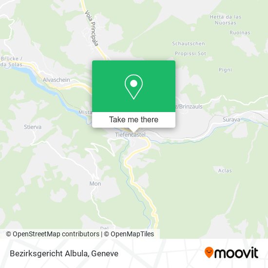 Bezirksgericht Albula map