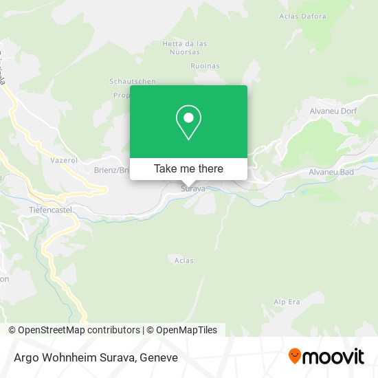Argo Wohnheim Surava map
