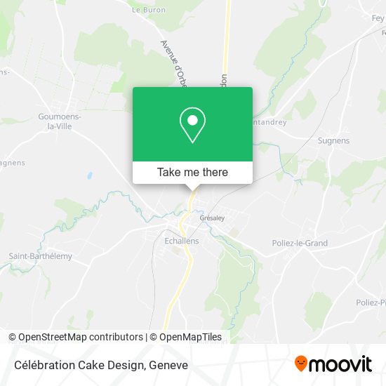 Célébration Cake Design map