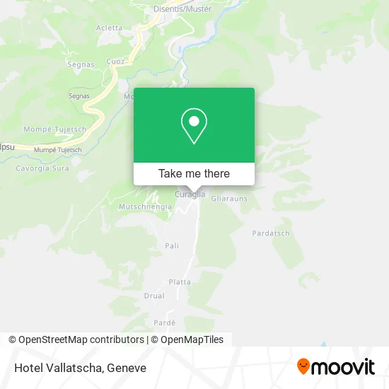 Hotel Vallatscha map