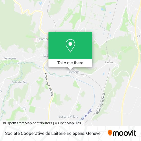 Société Coopérative de Laiterie Eclépens map