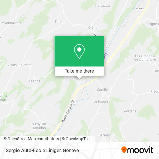 Sergio Auto-Ecole Liniger map