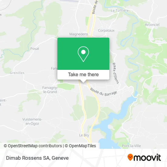 Dimab Rossens SA map