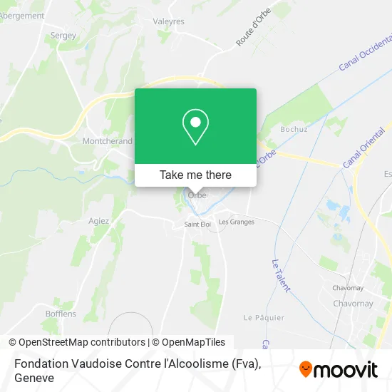 Fondation Vaudoise Contre l'Alcoolisme (Fva) map