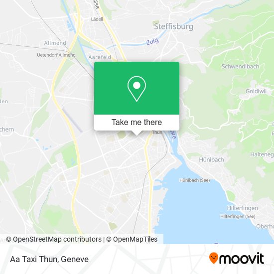 Aa Taxi Thun map