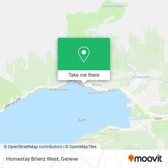 Homestay Brienz West map