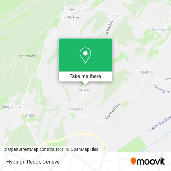 Hypsign Recor map