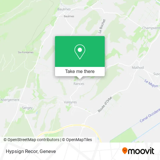 Hypsign Recor map