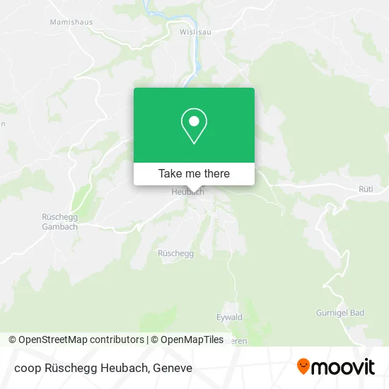coop Rüschegg Heubach map
