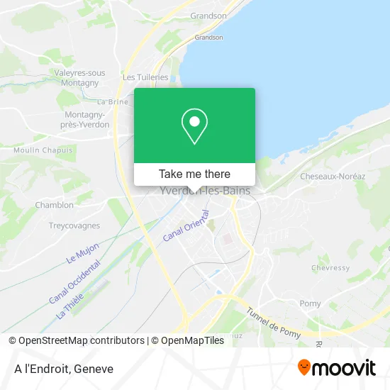 A l'Endroit map